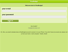 Tablet Screenshot of pearbudget.com